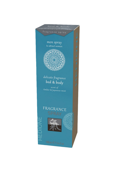 Спрей с феромонами для тела и белья с ароматом Амбры и Японской мяты 