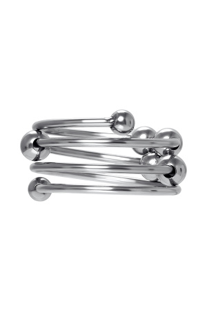 Кольцо для пениса TOYFA Metall, металл, серебристое, Ø 4см