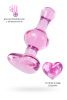 Анальная втулка Sexus Glass, стекло,9,8 см