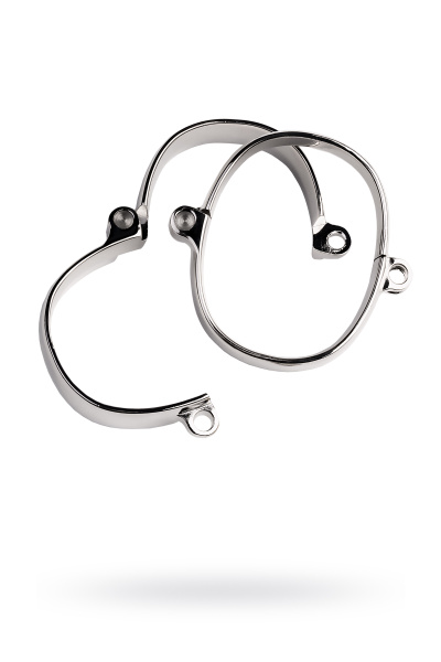 Наручники, TOYFA Metal, металл, серебристые 11 см