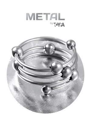 Кольцо для пениса TOYFA Metall, металл, серебристое, Ø 4см